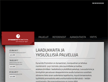 Tablet Screenshot of dynamitepromotion.fi